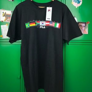 Black Fila Flag Tee